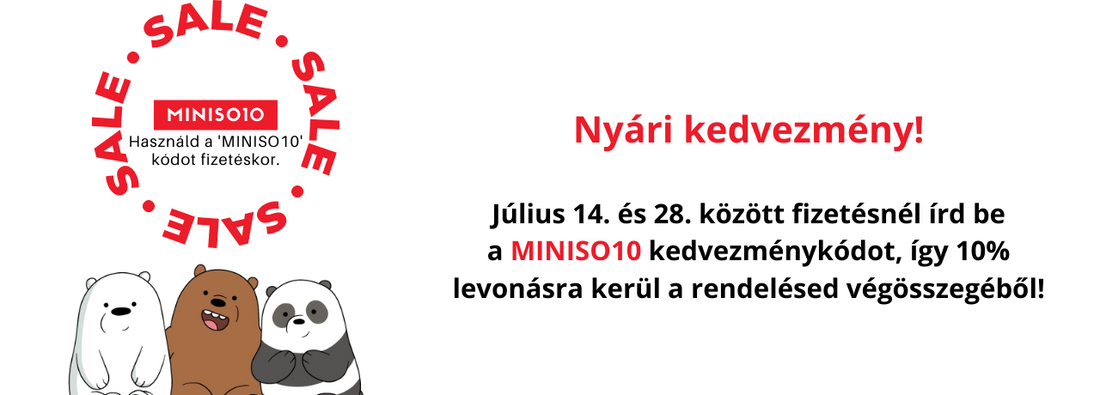 Nyári kedvezmény a MINISO-nál