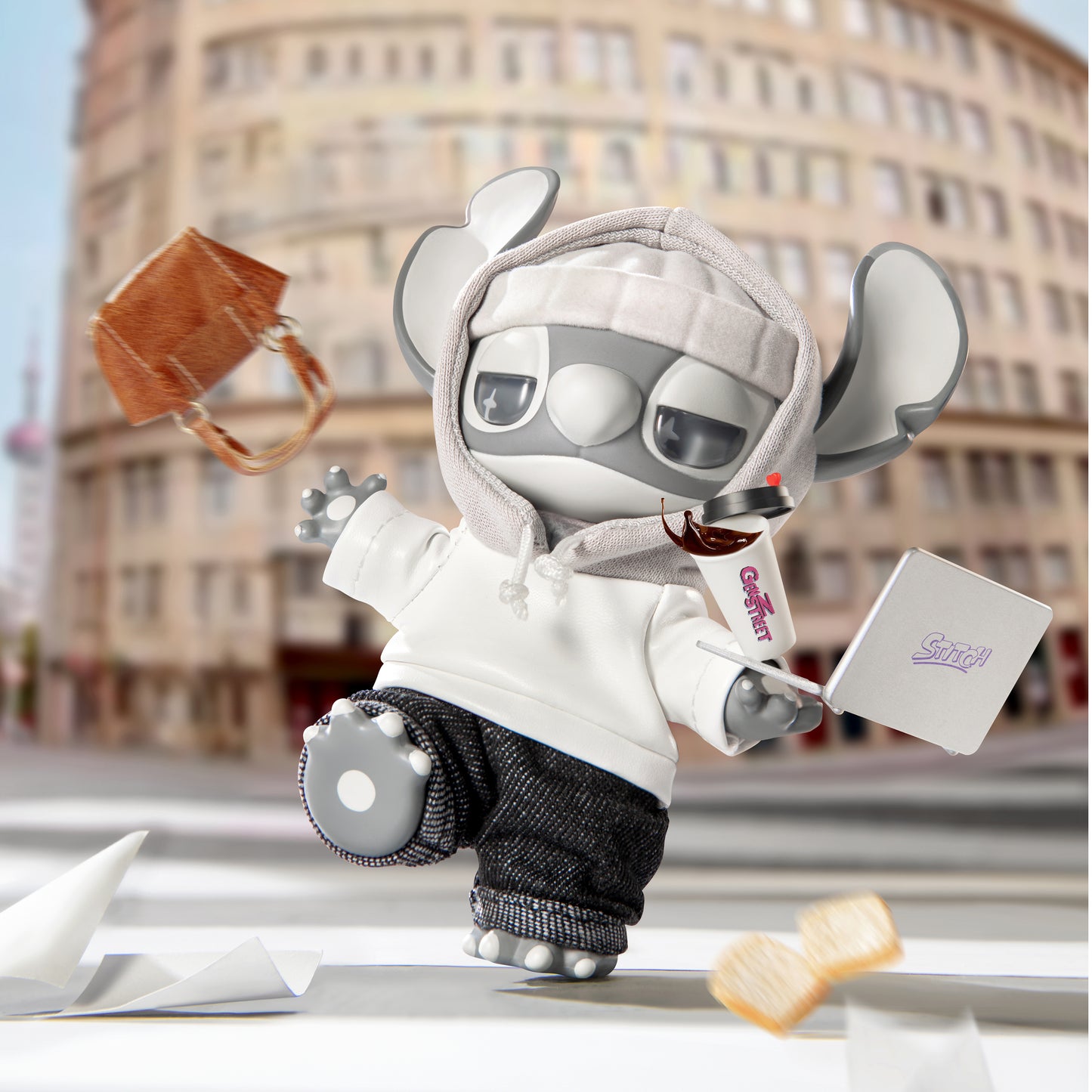 Disney Kollekció - Stitch GenZ Street Collection Vinyl Plüss Zsákbamacska