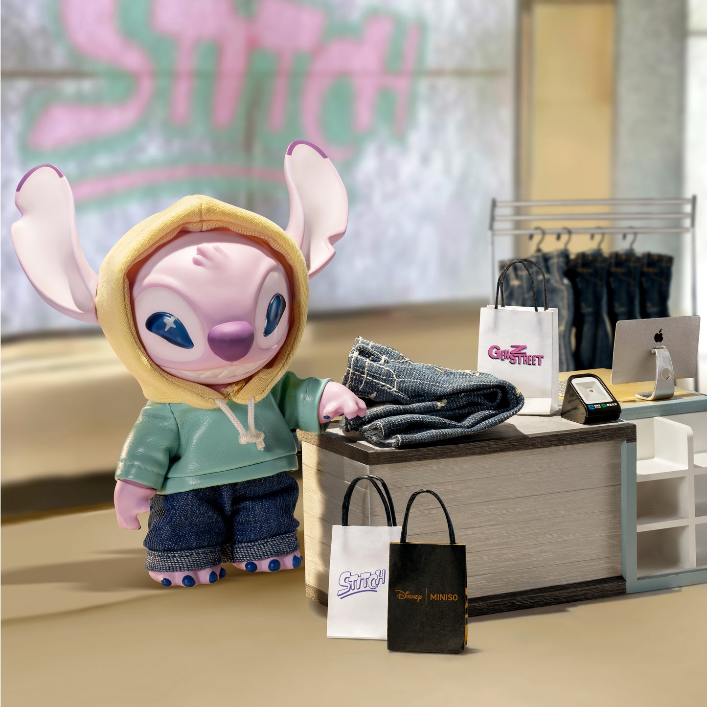 Disney Kollekció - Stitch GenZ Street Collection Vinyl Plüss Zsákbamacska