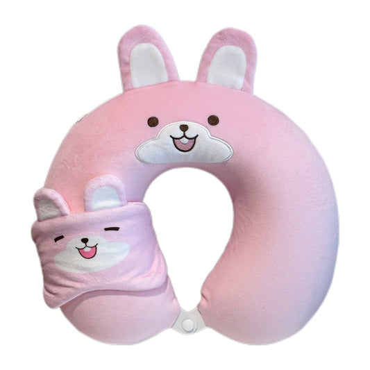 Állatos memóriahabos nyakpárna szemmaszkkal