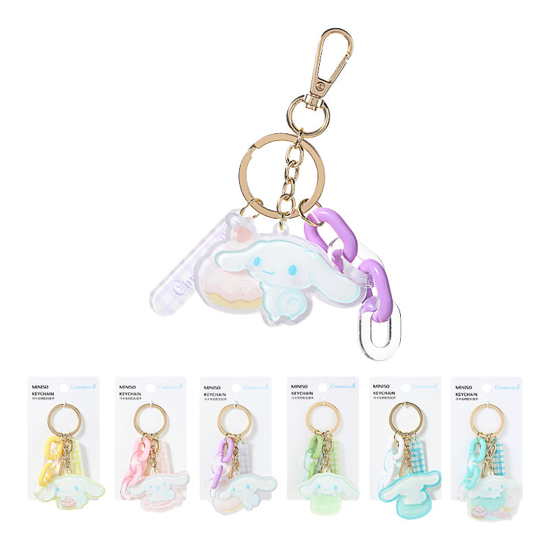 Sanrio kollekció - Cinnamoroll Macaron akril kulcstartó