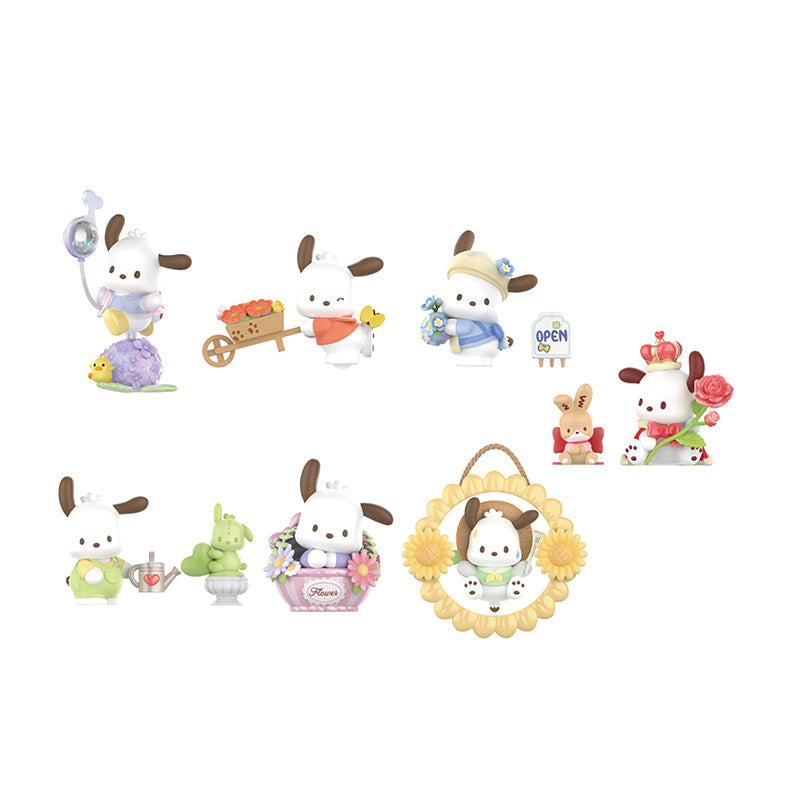 Sanrio Kollekció - Pochacco Virágos sorozat Zsákbamacska