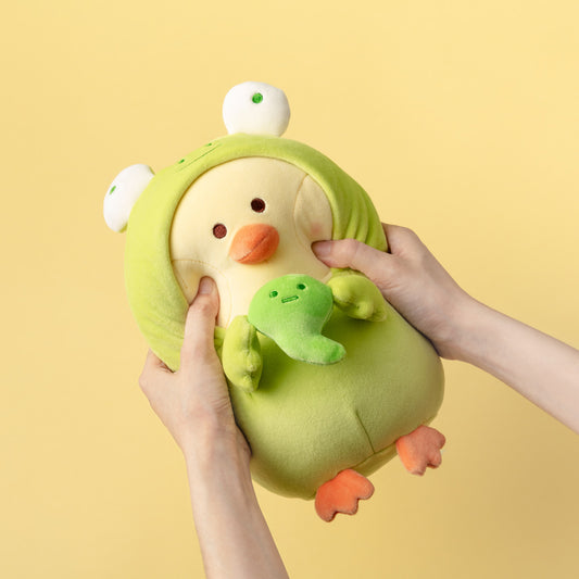 Mini Family Kollekció - Bibi csirke béka jelmezben plüss