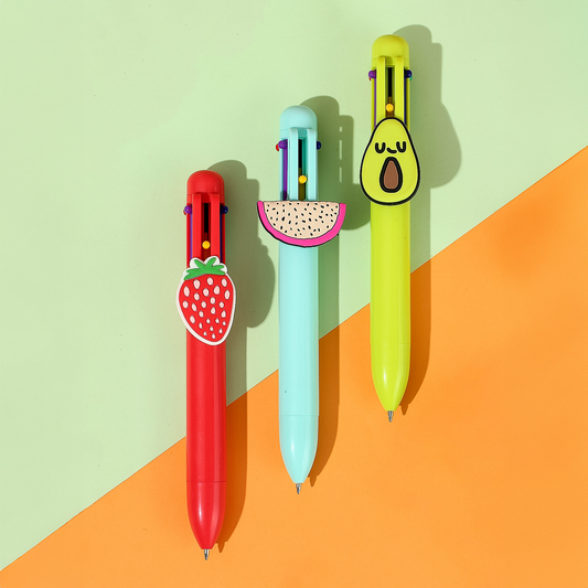 Gyümölcs sorozat - 6 színű toll