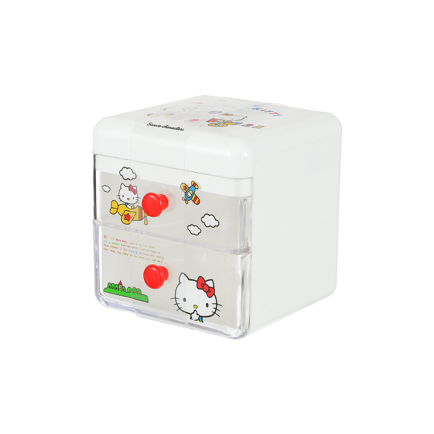 Sanrio Kollekció - Hello Kitty 2 fiókos felső tárolós tárolódoboz