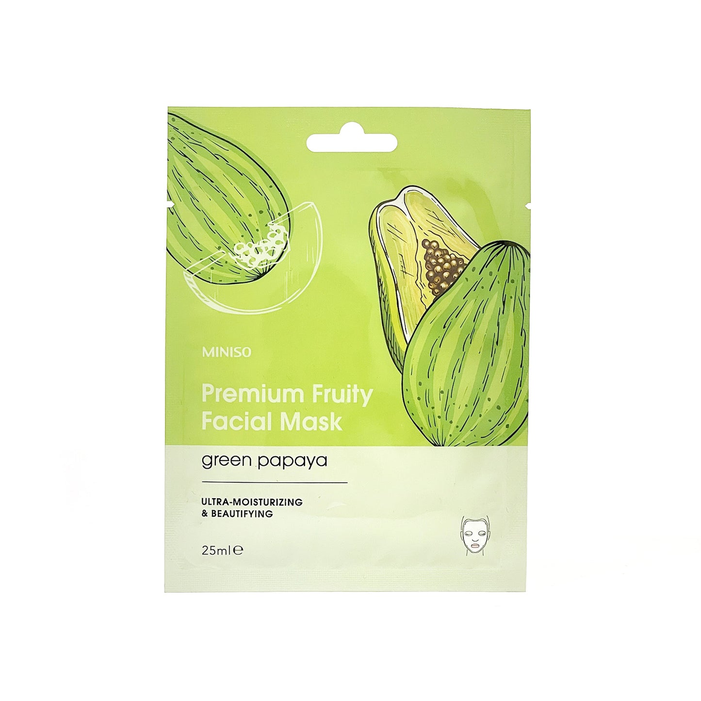 Premium Fruity hidratáló arcmaszk zöld papaya kivonattal