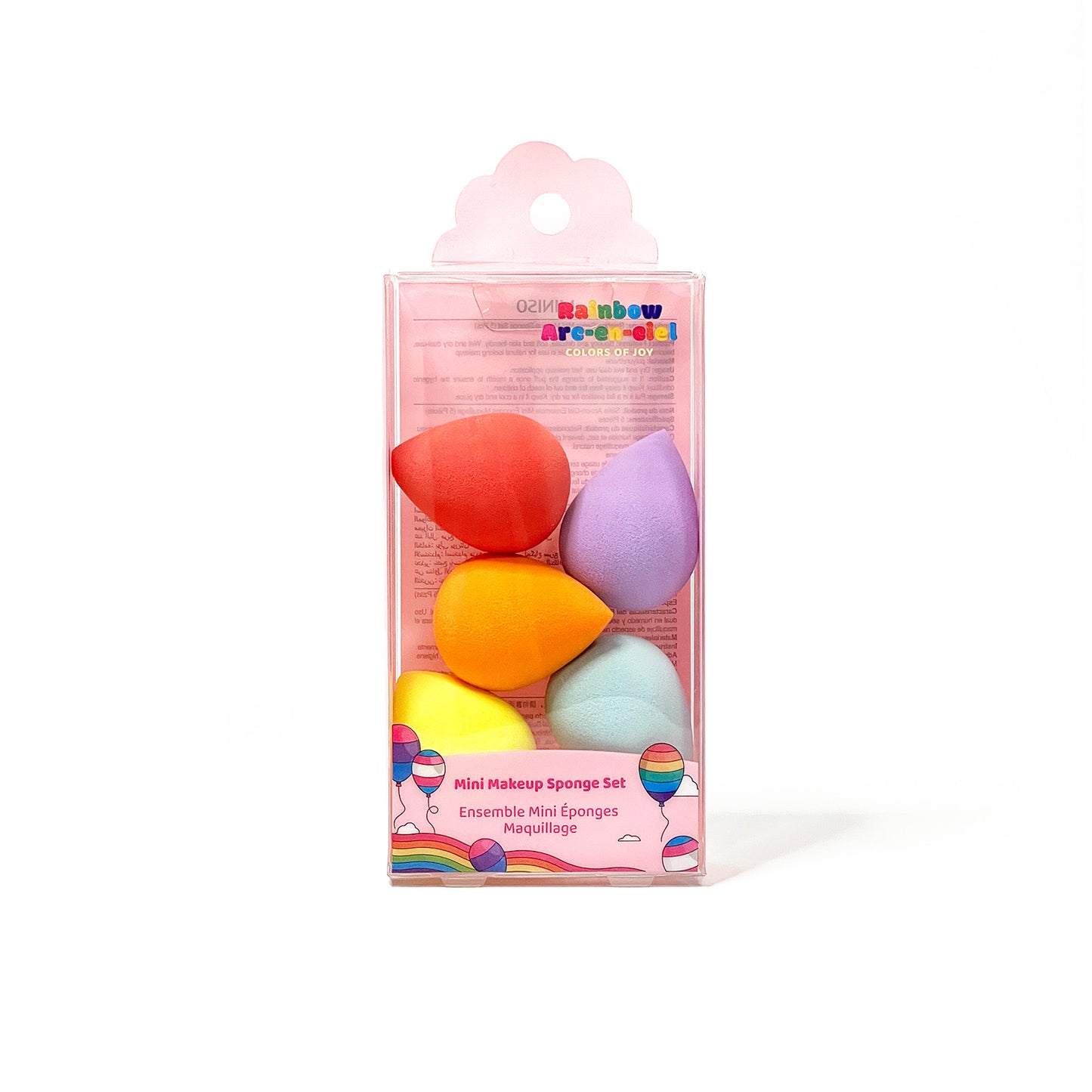 Rainbow Series mini sminkszivacs 5db
