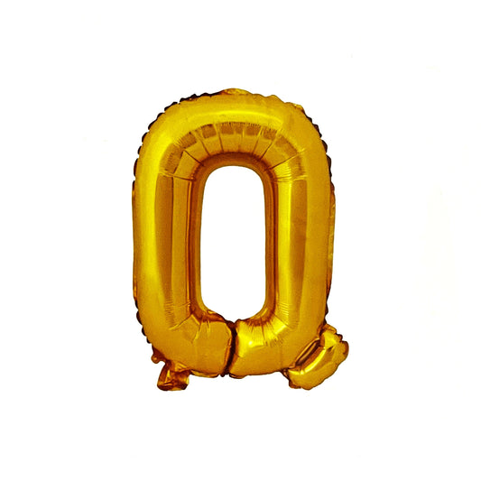 "Q" Betű lufi - arany