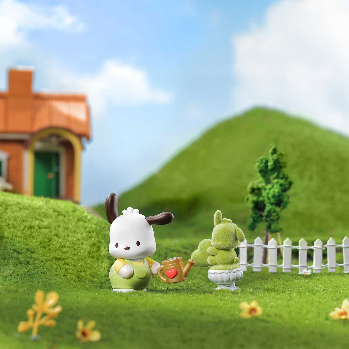 Sanrio Kollekció - Pochacco Virágos sorozat Zsákbamacska