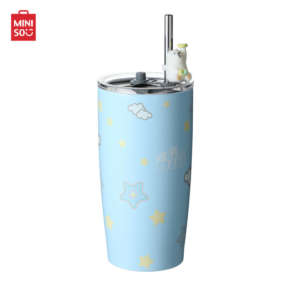 Medvetesók kollekció - Fém kulacs szívószállal 550ml