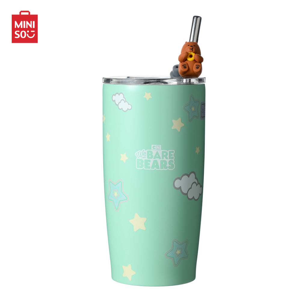 Medvetesók kollekció - Fém kulacs szívószállal 550ml