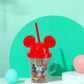 Mickey és Minnie egér pohár fedővel