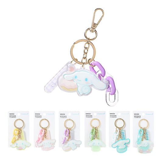 Sanrio kollekció - Cinnamoroll Macaron akril kulcstartó
