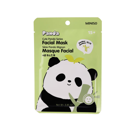 Cute Panda Sorozat - Arcmaszk (bambusz)