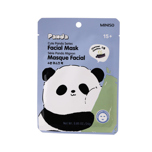 Cute Panda Sorozat - Arcmaszk (szén)