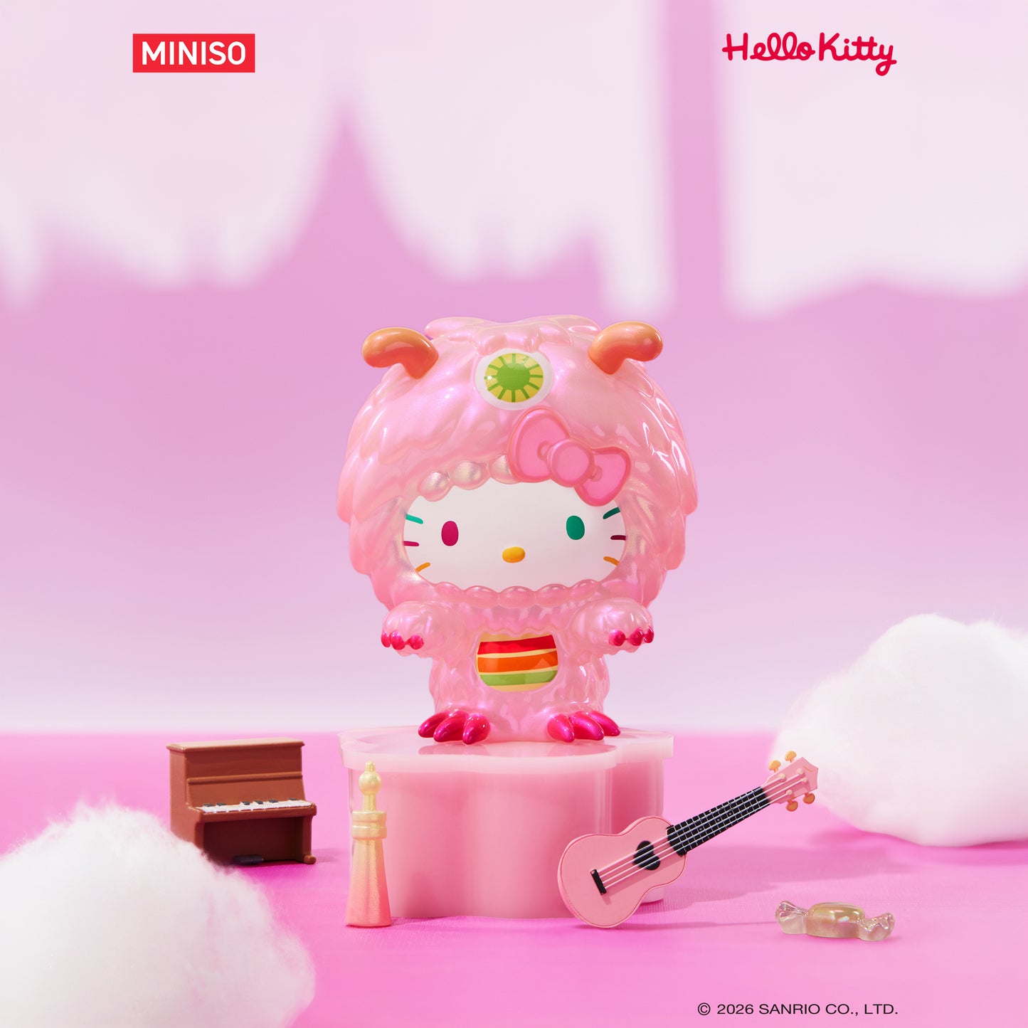 Sanrio Kollekció - Hello Kitty Candy Monster Zsákbamacska
