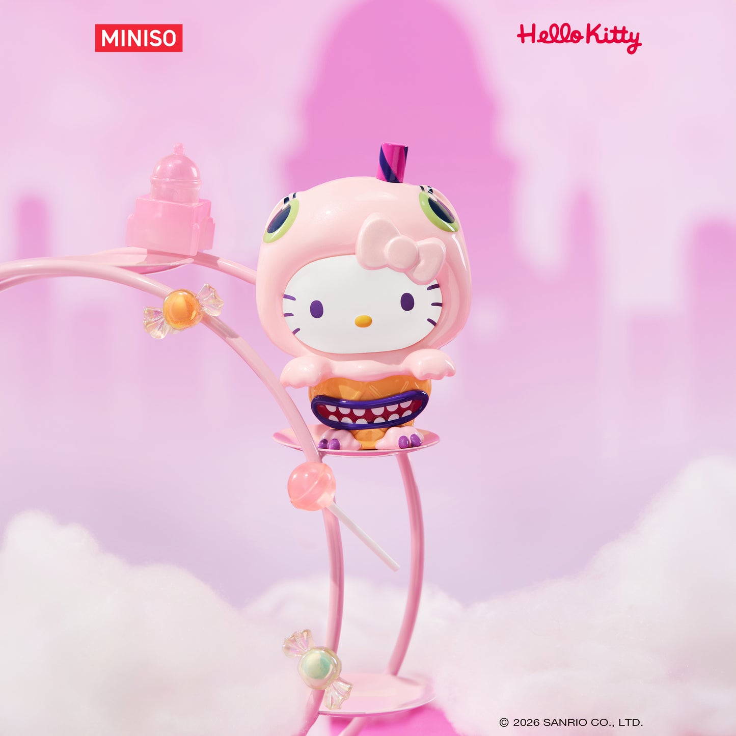 Sanrio Kollekció - Hello Kitty Candy Monster Zsákbamacska