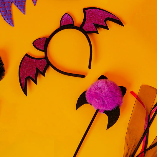 Halloween kollekció - Denevéres hajpánt pálcával