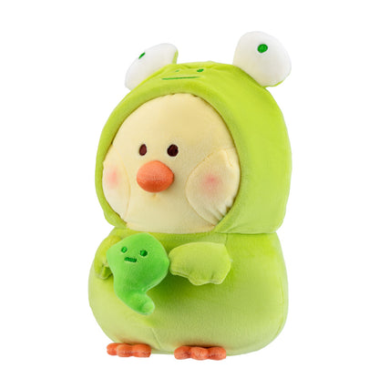 Mini Family Kollekció - Bibi csirke béka jelmezben plüss