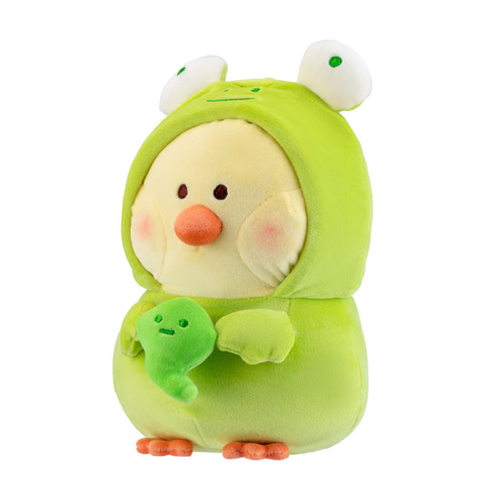 Mini Family Kollekció - Bibi csirke béka jelmezben plüss