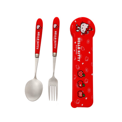 Sanrio Kollekció - Hello Kitty evőeszköz készlet tartóval