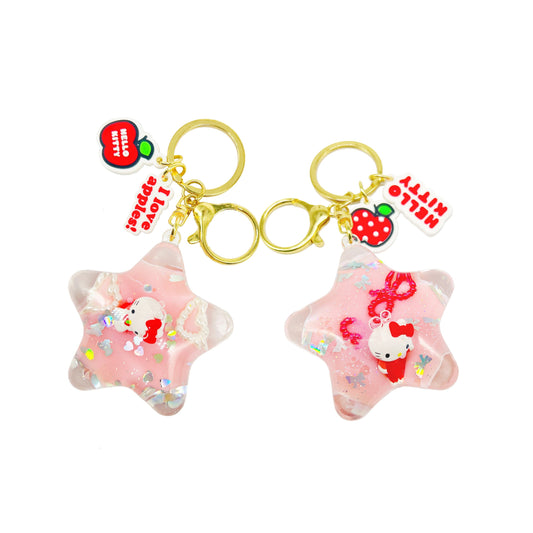 Sanrio Kollekció - Hello Kitty csillagos kulcstartó