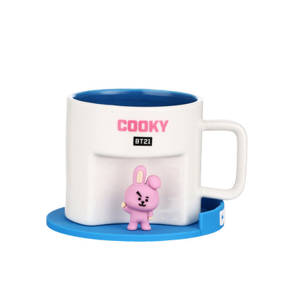 BT21 - Kerámia Bögrék Alátéttel