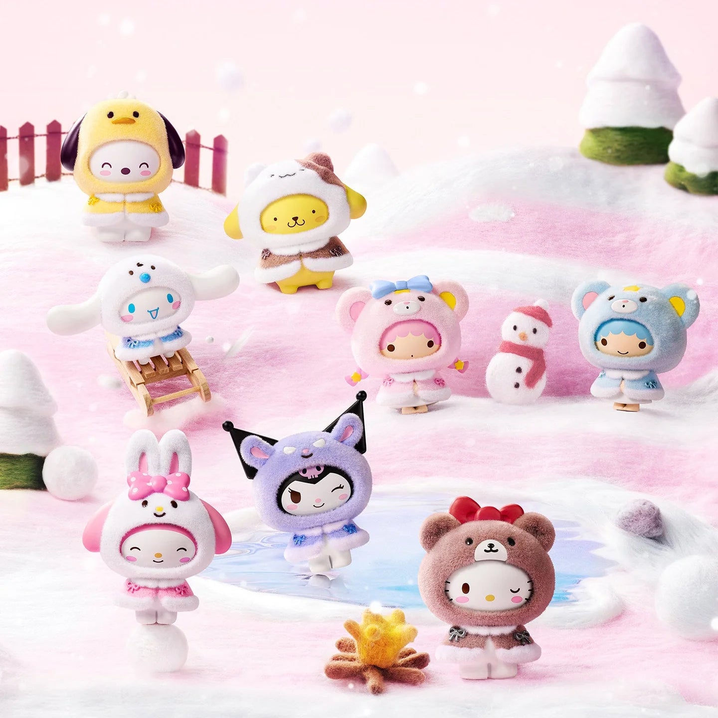 Sanrio Kollekció - Little Cape Flocked Zsákbamacska