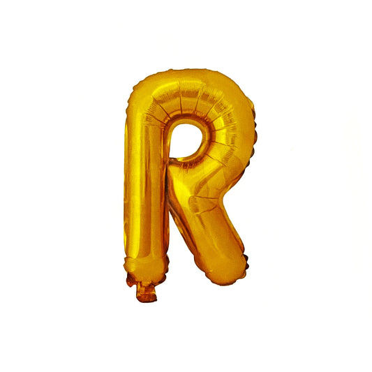 "R" Betű lufi - arany