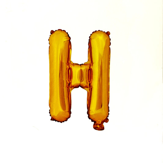 "H" Betű lufi - arany