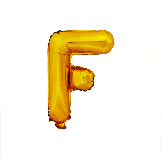 "F" Betű lufi - arany