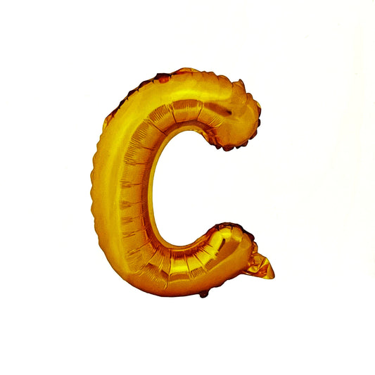 "C" Betű lufi - arany