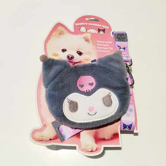 Sanrio Kollekció - Kuromi kisállat hám és póráz