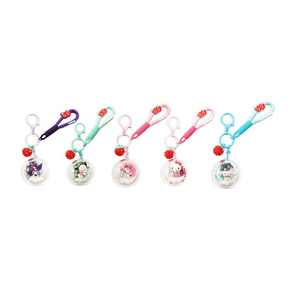 Sanrio Karakterek - Strawberry Kollekció Golyós Kulcstartó